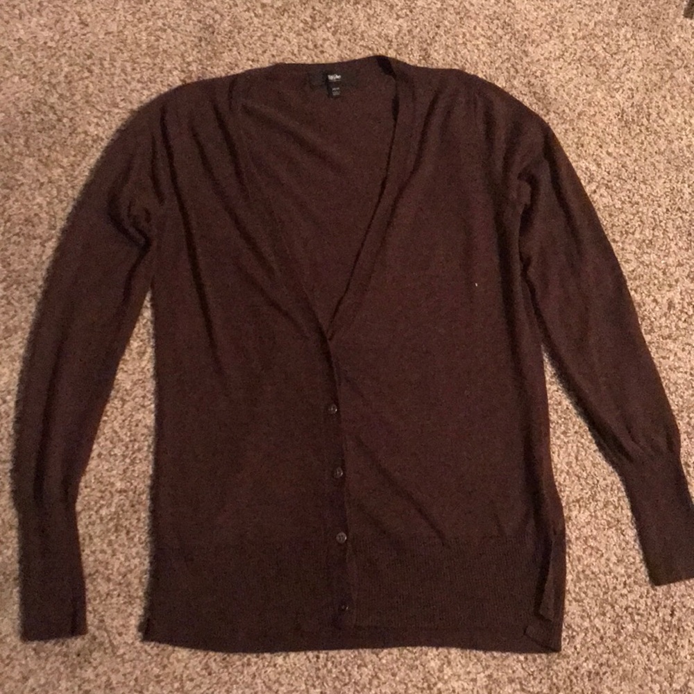 Brown button up cardigan
